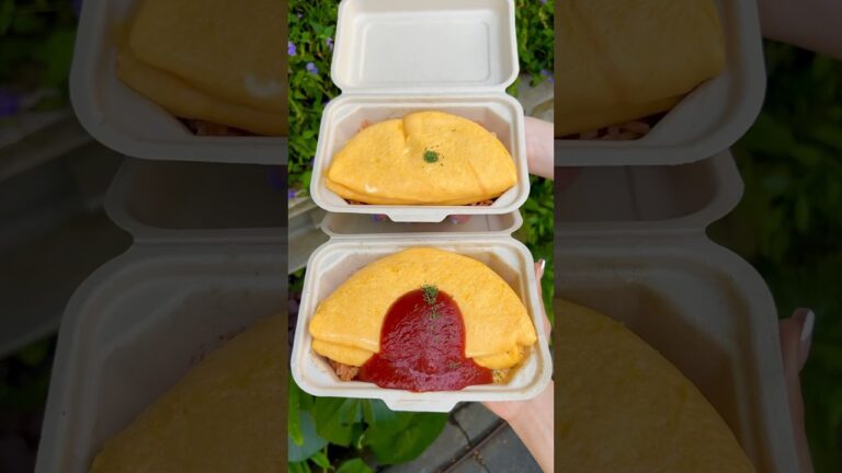 東京で1番とろとろのダブルオムライス🍳#shorts #東京グルメ #japanesefood #egg #japan #オムライス