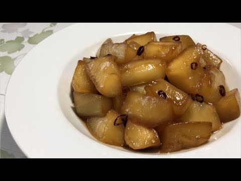 【夕顔の油炒め】夕顔の柔らかい食感がたまらない油炒めです。ご飯が進みます。