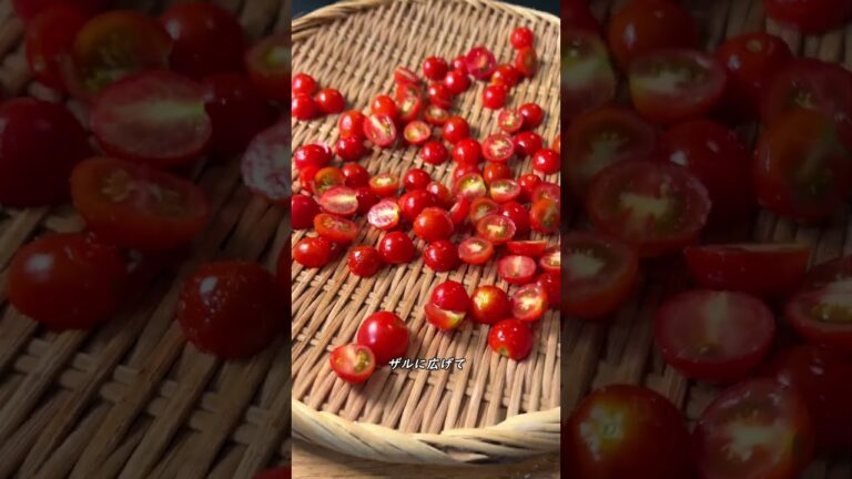 ミニトマト・楽しく大消費【ASMR】 #shorts