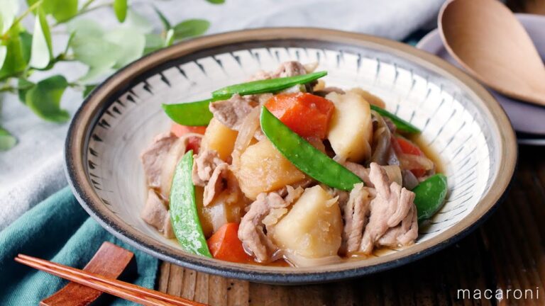 【豚肉で作る肉じゃが】和食の大定番！豚こま肉でお手軽にできる♪