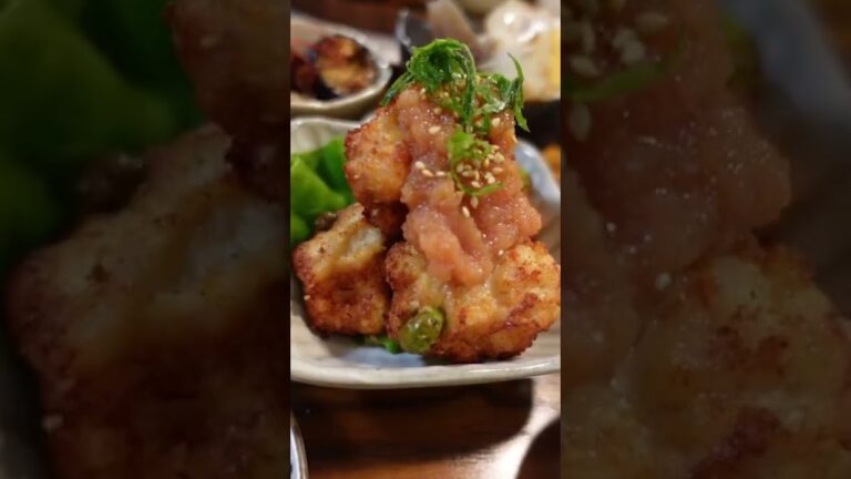 海老と枝豆のふんわり落とし揚げ。ソースなしでも美味しいです。（揚げ物に、ごま油使用のソースは罪ですが、美味しかったです）#shorts #料理