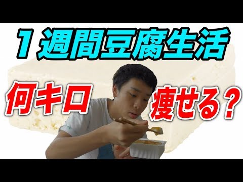 【検証】１週間豆腐だけ食べたら何キロ痩せるのか？