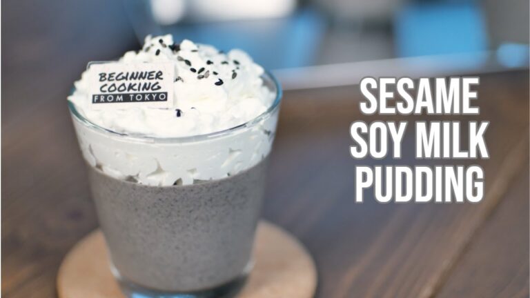 黒ごま豆乳プリンの作り方☆Sesame Soy Milk Pudding