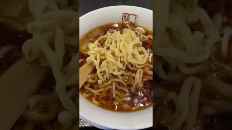 和風冷やしラーメン🍜喜多方坂内ラーメン かつおだしの冷たいスープ 満足度が高い。