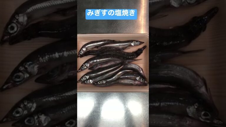 【簡単おつまみ】にぎすの塩焼き　  #shorts  #みぎすの塩焼き