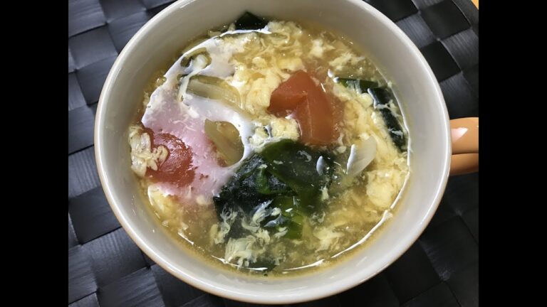 トマトとわかめのかき玉スープ　2017.-6.23放送