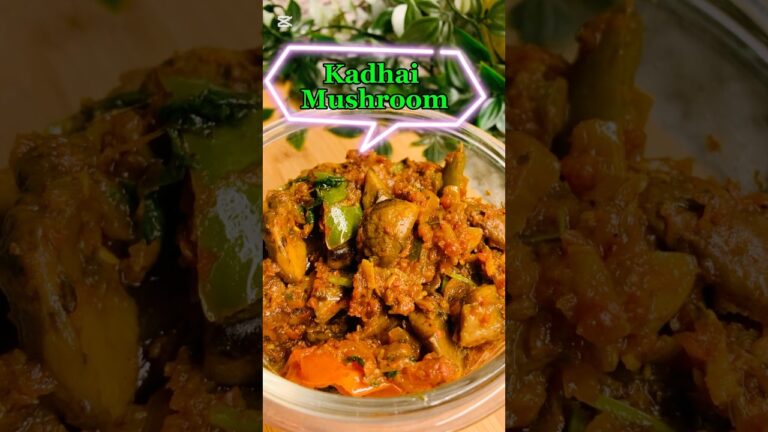 Restaurant style Kadhai Mushroom recipe #IndiCANcook #kadhaimushroom #mushroom #ytshorts #shorts