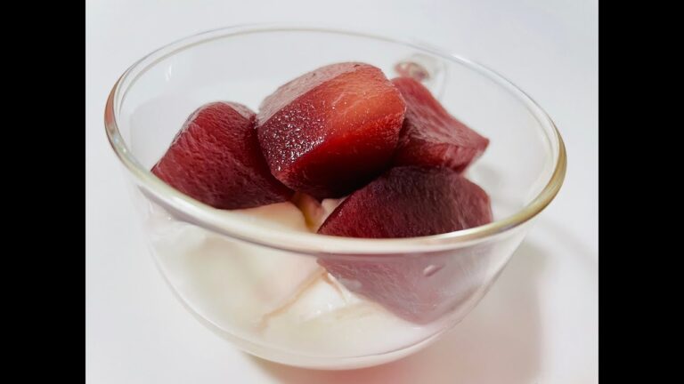 #12｜りんごの赤ワイン煮（字幕あり）｜Red wine poached apples (Subtitles available)