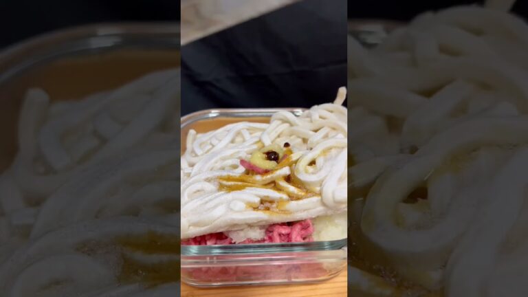 余ったミンチで肉うどん