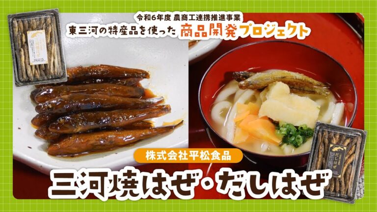 【東三河の特産品を使った商品開発プロジェクト】三河焼はぜ＆だしはぜ by 平松食品🐟
