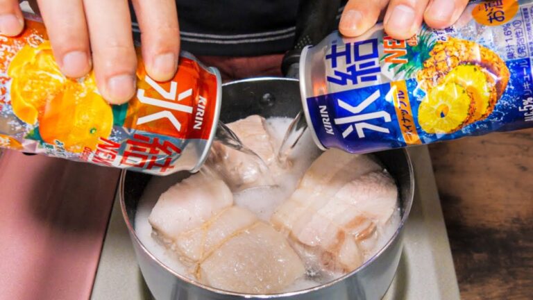【検証】豚肉をチューハイで煮込むとどうなる？