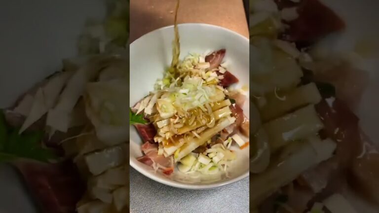 鰤の山芋の山椒和え#shorts