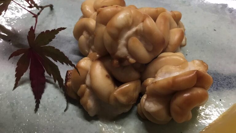 おつまみにタラの白子醤油焼き