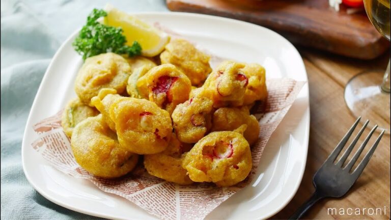 ふわふわ衣に包んで！「たことズッキーニのカレーフリット」のレシピ・作り方