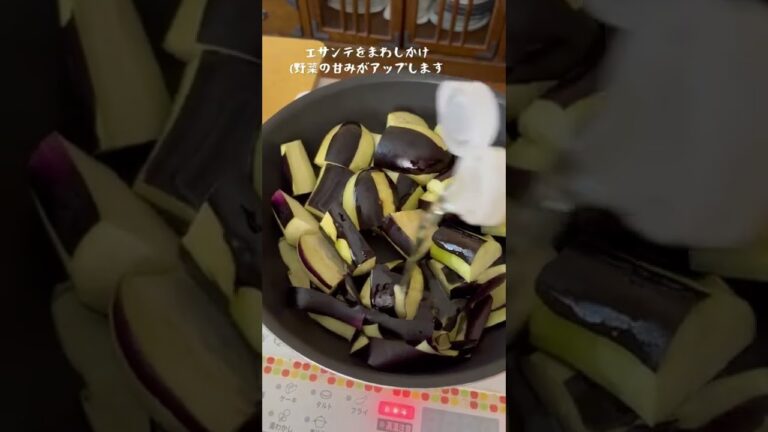 野菜を食べよう❣️茄子の焼き浸し(エサンテと白だし使い).