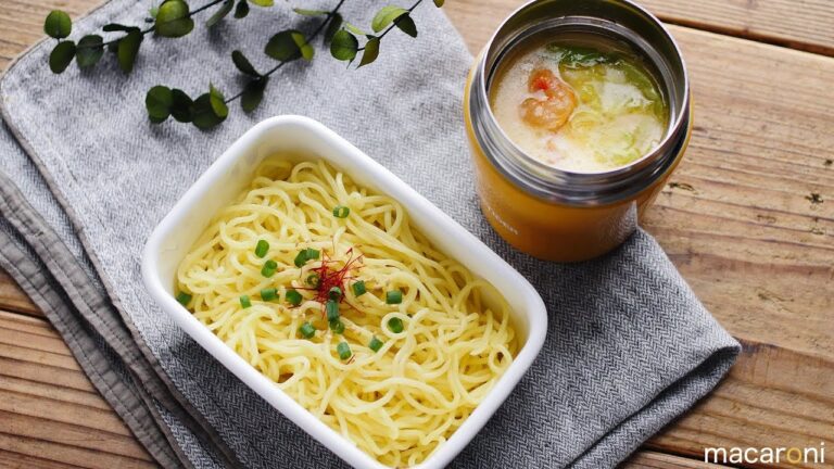 【ねぼすけ弁当】ちゃんぽん麺弁当 の レシピ 作り方