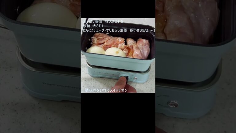 手羽元のさっぱり煮を「Toffy　ホットメスティン」でつくってみた #Shorts #手羽元 #料理 #煮物 #メスティン