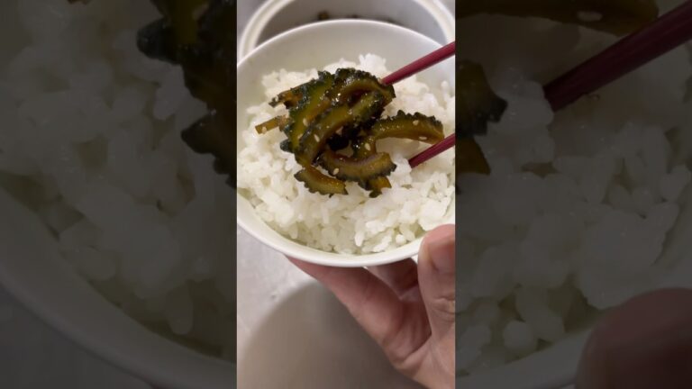 Preserved food boiled in sweetened soy sauce【ゴーヤの佃煮】#簡単レシピ#bittergourd #veggies#shorts