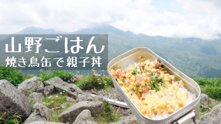 【山ごはん】焼き鳥缶で親子丼 メスティン簡単レシピ | 山野ごはん #01