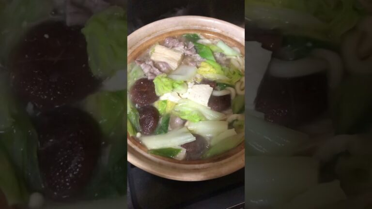 豚肉と白菜の超簡単鍋！#shorts