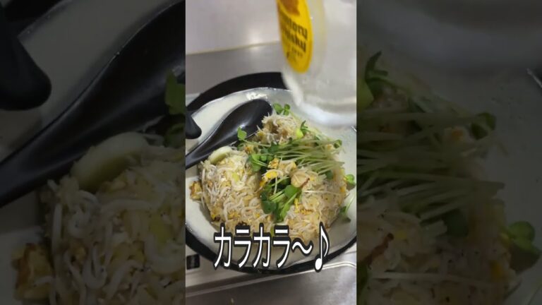 激うま！しらす炒飯《100日目に最高のチャーハンを見つけるアル中 80日目》#shorts