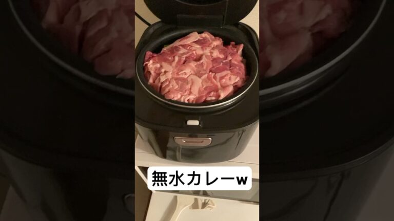 無水カレーw#無水#無水カレー＃カレー#料理#料理男子#一人暮らし#02世代#fyp#youtubeshorts