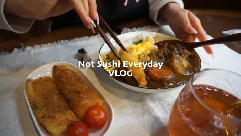 日本の家庭料理🇯🇵４日間に食べたもの|チーズロール|カレー🍛|巨大オムライス|照り焼きチキン