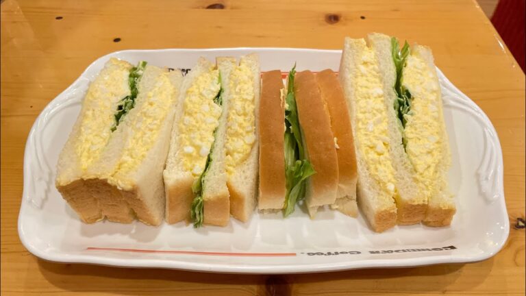 コメダ珈琲店の「エッグサンド」のたまごペーストの量が多すぎました【具だくさんサンドイッチ】