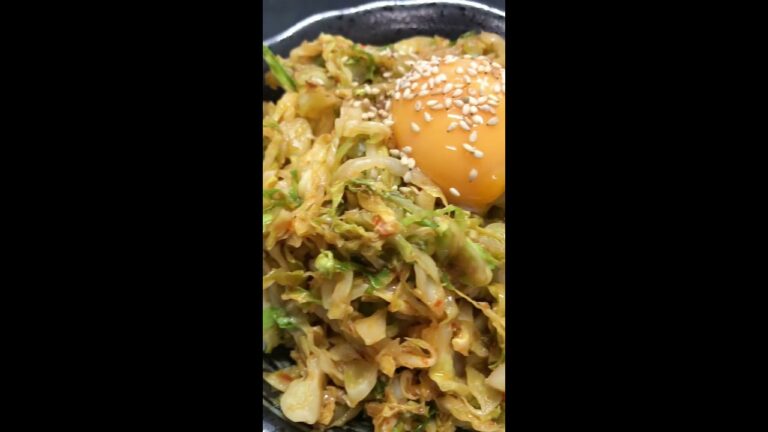 【米無限】ヤンニョムチキンっぽい味付けでキャベツ丼作った結果ww#shorts