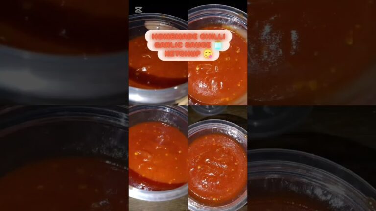 Easy recipe of chilli garlic sauce 🤤 ketchup ❣️ RAMAZAN SERIES EP 11🌙 #foodyouwanttoeat