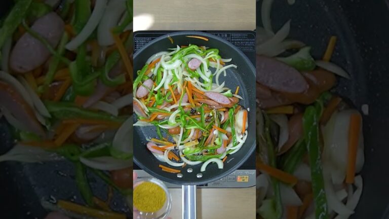 【グルテンフリー】トウモロコシ粉と米粉のパスタでつくるカレーパスタ #shorts #ショート