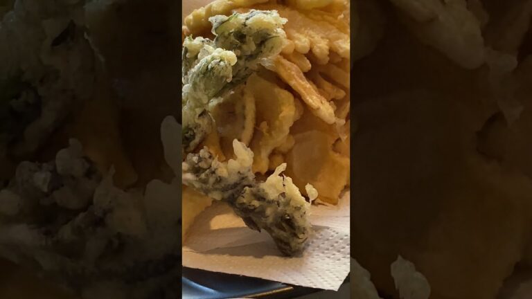 タラの芽とタケノコの天ぷらをいただきます　#shorts