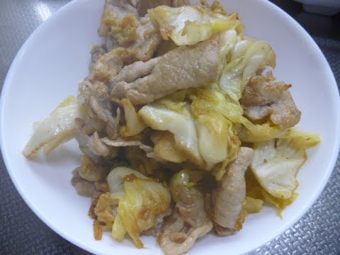 【レシピ】キャベツと豚肉の炒め物♪