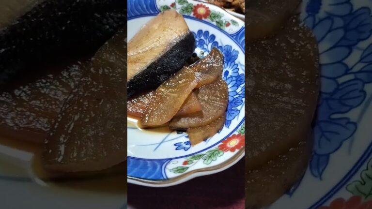 #晩ご飯 （ #煮魚 #ブリの煮付け #きんぴらごぼう ）2023/03/09