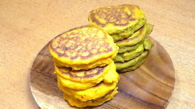 カボチャ レシピ　カボチャパンケーキ作り方　Pumpkin recipe How to make pumpkin pancakes