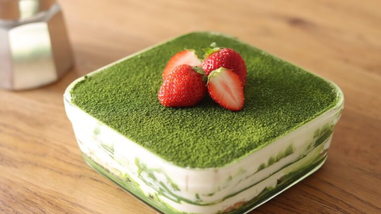 オーブンなし!10分で食べれる簡単抹茶ティラミスの作り方