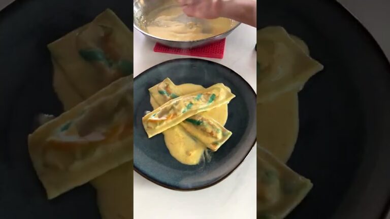 Bacon, Leek & Mushroom Ravioli! Fresh Pasta! 🥓🍄✨ #pastalover #delicious #yummy#cooking #food #tasty