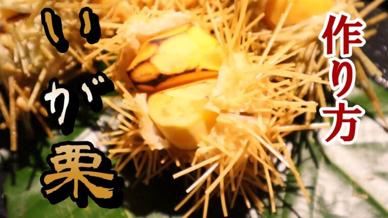 【いが栗】秋の演出はこれだ！昔の仕事を教えます。