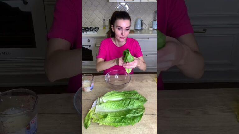 caesar salad with shrimp #salad #lunch #dinner #asmr