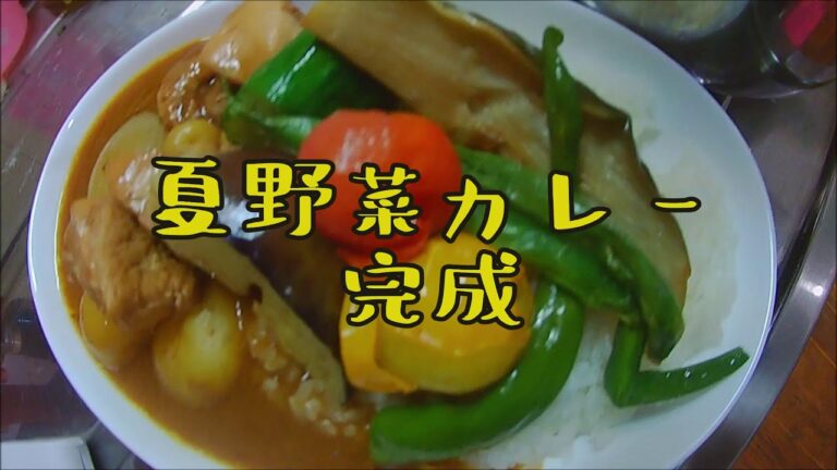 【家庭菜園】野菜は全部自家製　激ウマ夏野菜カレー　【料理】