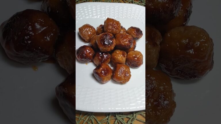 青さまの飯テロ  手作り甘酢あんを業務スーパーの肉団子にからめてみた 2023 05 27