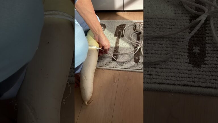 大根を干す紐の結び方