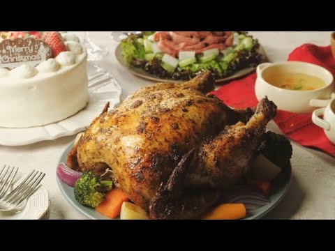 【トップバリュ】グリーンアイナチュラル純輝鶏味付ローストチキン用作り方