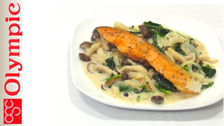 オリンピックの超簡単レシピ　銀鮭のムニエルの作り方　★付け合せもいっぺんにできます！