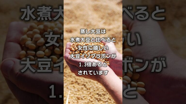 【ゆっくり解説】知っていて損はない、食の雑学『大豆の効果的な摂取方法は？』#shorts
