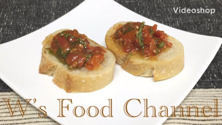 ブルスケッタおうちごはん[簡単レシピ] (vlog)W’s Bruschetta [Simple Cooking Italian]イタリアン]124)忙しい主婦に捧げる料理~ロサンゼルスより愛を込めて