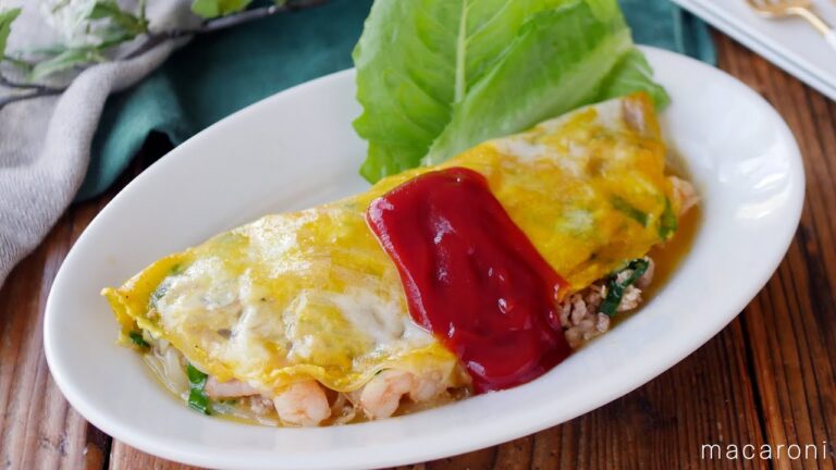 【バインセオ風オムレツ】余ったライスペーパーの消費にも！パリパリもっちり食♪｜macaroni（マカロニ）
