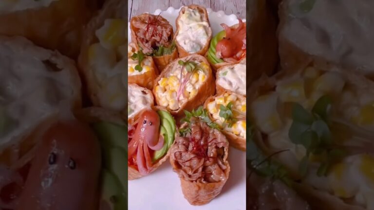 韓国いなり寿司のユブチョバプ #簡単レシピ #koreanfood #料理