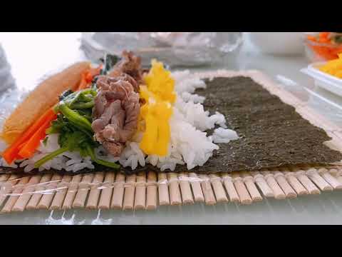 韓国風海苔巻きキンパを作ってみた