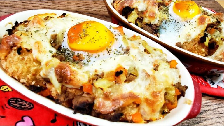 【コロッケリメイク】余ったコロッケでカレーグラタン風/おいしい/節約/簡単料理/結婚3年目/妊婦